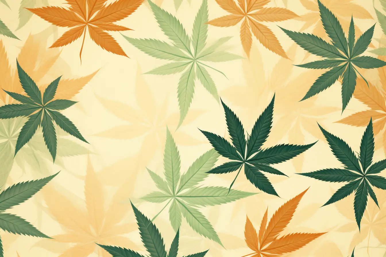 Pastellfarbene Cannabisblätter: Ein schickes Statement für den Cannabis Social Club in Hagen Cannabis Social Club Hagen: Ein Bild, das die Welt ein bisschen schöner macht